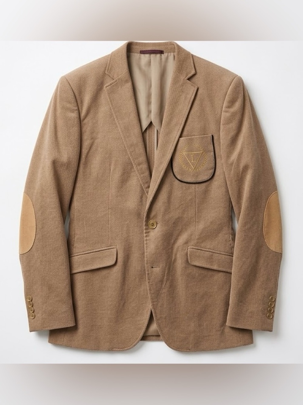 Legolas Tan Corduroy Wool Blazer Jacket Mens EU 50 US 40R Super 200s